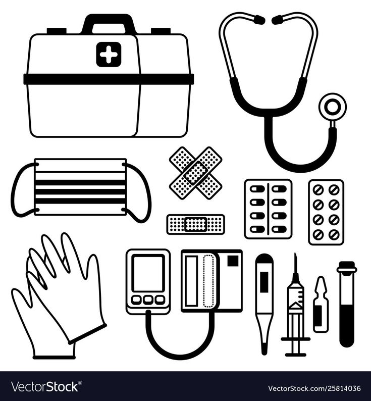 First Aid Poster Drawing, Emergency Kit Drawing, First Aid Kit Drawing, Drawing Poster Ideas, First Aid Poster, Modern Art Canvas Painting, Drawing Poster, Medical Instruments, Poster Drawing