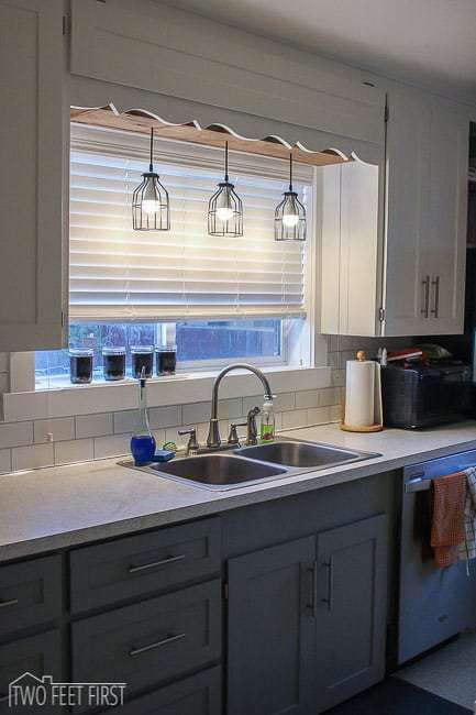 the kitchen is clean and ready for us to use in its new owner's home