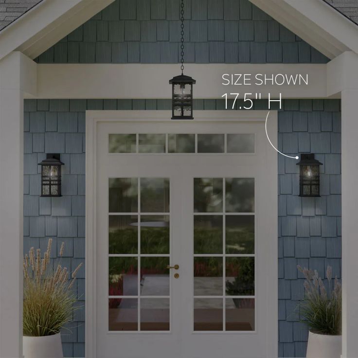 the front door is shown with measurements for each window and sidelights on either side