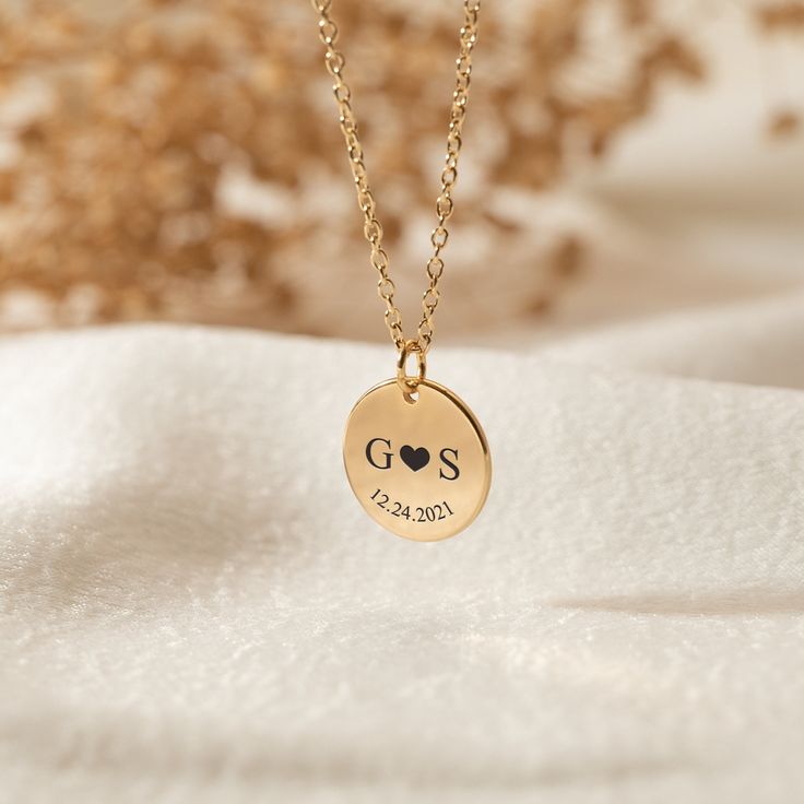 Name & Date Necklace,Custom Disc Necklace for Women,Dainty Engraved Necklace for Her,Personalized Jewellry,Birthday Gift,Anniversary Gift  ✺ Shop Link:(Click here to see more gift you want,There is always one you are satisfied with) https://www.etsy.com/au/shop/DesignNecklace99?ref=seller-platform-mcnav ✺ Best Gift This name necklace is the best gift for your favorite person on Christmas, Thanksgiving, anniversaries, birthdays, Mother's Day, Father's Day. ✺ Details Color: gold/ silver/ rose gold Elegant Necklace For Wedding Gift, Initials Pendant Jewelry For Anniversary, Anniversary Charms Necklace With Initial Pendant, Anniversary Initial Pendant Necklace With Charms, Customized Rose Gold Charm Necklaces For Anniversary, Dainty Name Necklace With Charms For Anniversary, Birthstone Necklaces For Wedding Gifts, Customized Rose Gold Charm Necklace For Anniversary, Wedding Gift Necklaces With Birthstone