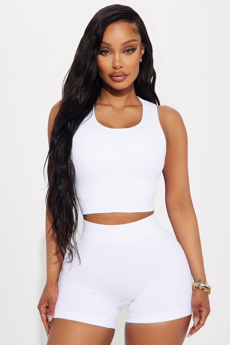 Available In Black, Tangerine, Hot Pink, And White. Sports Bra Crew Neck Padded Sleeveless Effortless Seamless Backless High Impact Stretch Pair With "Beach Body Effortless Seamless Active Yoga Pant" 92% Nylon 8% Elastane Imported | Beach Body Effortless Seamless Sports Bra in White size XS by Fashion Nova Sleeveless Seamless Athleisure Crop Top, Sporty Sleeveless Seamless Crop Top, Sporty Sleeveless Crop Top With Seamless Design, Sleeveless Crop Top With Built-in Bra, Stretch Sleeveless Sports Bra In Seamless Fabric, Stretch Sleeveless Seamless Sports Bra, Sleeveless Seamless Stretch Sports Bra, Sleeveless Seamless Activewear For Yoga, Stretch Seamless Fabric Sleeveless Sports Bra