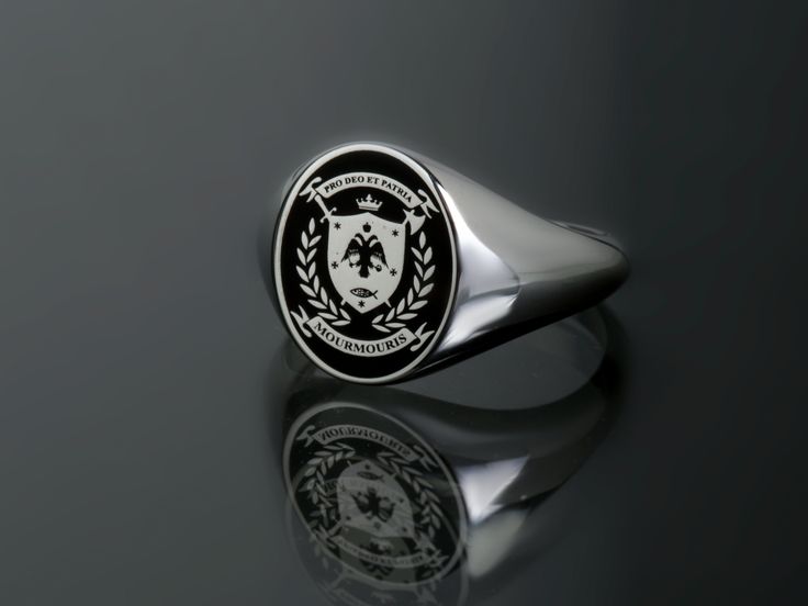 Coat of Arms jewelry - Family Crest Ring for Men ~ Customization included in purchase with your name or text on upper and lower ribbon, as preferred. Leave your note on chekcout. ✪ Classic Elegant design for men appearance with black enamel filling at face. ☛ Ring size as preferred, as it is custom created for you in our workshop. (select your ideal one in drop down menu) ☛ Custom design inside ring with your own personalized logo / pattern / symbol is possible. Contact us now! ❏ Material: ✪ Rin Classic Oval Hallmarked Enamel Ring, Classic Oval Enamel Ring For Gift, Oval Signet Ring With Polished Finish For Commemoration, Oval Enamel Ring With Polished Finish As Gift, Oval Engraved Enamel Ring For Formal Occasions, Silver Oval Enamel Ring, Silver Oval Signet Ring For Commemoration, Classic Silver Enamel Ring For Formal Occasions, Family Crest Ring