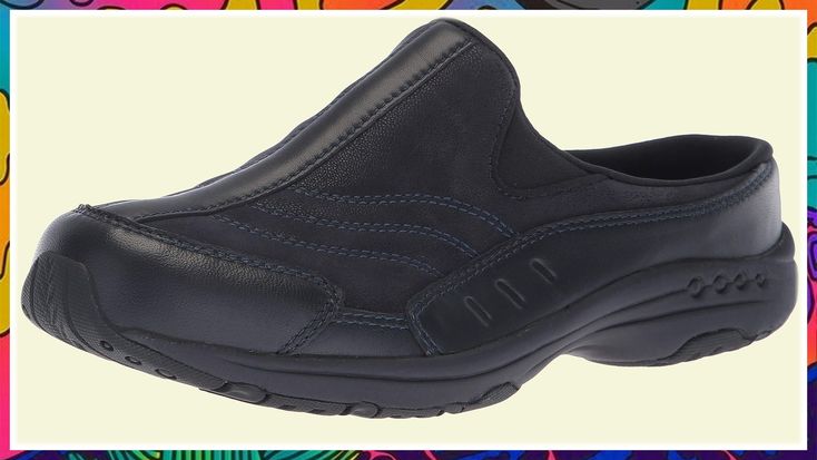 Easy Spirit Womens TRAVELTIME234 Mule Light Activities, Easy Spirit Shoes, Spirit Shoes, Easy Spirit, Light Weight Shoes, Women's Mules, Skechers Women, Leather Clogs, Navy Leather