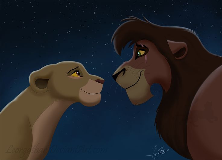 the lion and the lamb are facing each other in front of a night sky with stars