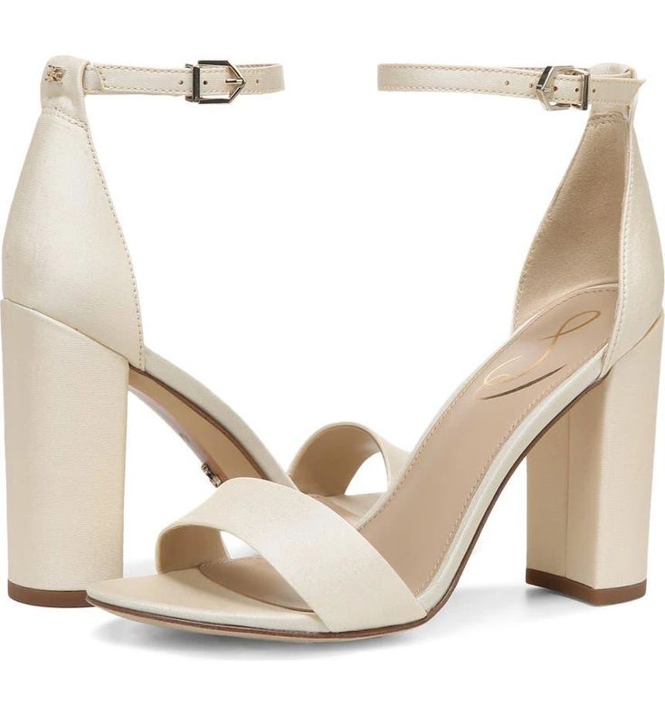 Modern and minimalist, an essential ankle-strap sandal set on a chunky wrapped heel serves as a versatile go-to style..3 3/4' heel (size 8.5).3 1/4' ankle strap height.Adjustable ankle strap with buckle closure.Leather or textile upper/synthetic lining and sole.Imported.Women's Shoes.Item #5235368 Chic Adjustable Ankle Strap Block Heels, Elegant Adjustable Ankle Strap Block Heels, Elegant Adjustable Block Heels, Elegant Heels With Stacked Heel And Adjustable Fit, Elegant Heels With Adjustable Stacked Heel, Elegant Adjustable Heels With Stacked Heel, Strap Sandals Women, Sam Edelman Shoes, Personal Shopping