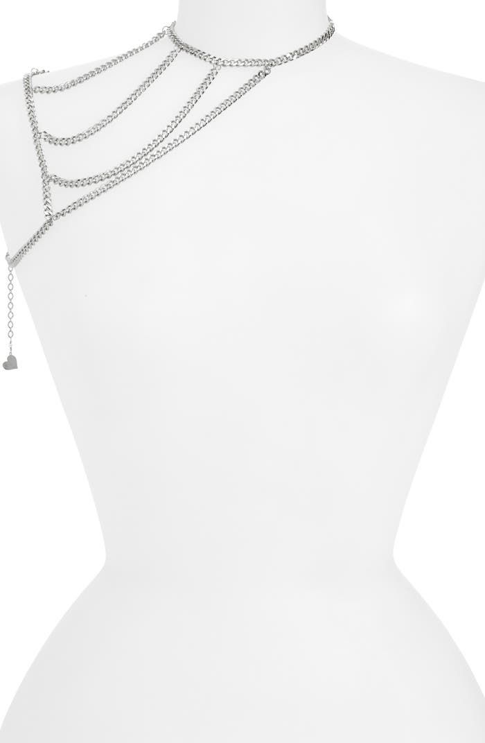 VIDAKUSH Chain On Ya Shoulder Body Jewelry | Nordstrom Delicate Chain Lariat Body Jewelry For Party, Metal Body Chain With Chain Strap For Evening, Adjustable Chain Lariat Body Jewelry For Parties, Silver Delicate Chain Body Jewelry For Party, Silver Lariat Body Chain For Party, Lariat Chain Body Jewelry For Party, Silver Body Jewelry With Delicate Chain For Party, Party Lariat Chain Body Jewelry, Party Lariat Body Jewelry With Chain