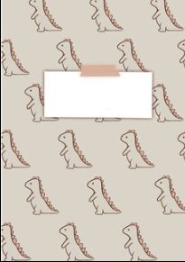 an image of dinosaurs on a wallpaper with a white sign in the middle