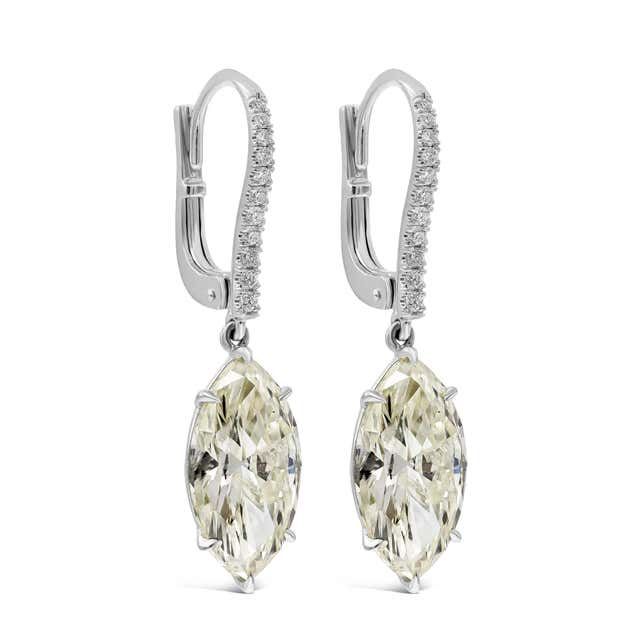 For Sale on 1stDibs - Each earring showcases a marquise cut diamond set in an elegant drop. Suspended on an accented lever-back made in 18 karat white gold. Marquise diamonds Luxury Marquise Platinum Diamond Earrings, Brilliant Cut Marquise Diamond Earrings For Formal Occasions, Luxury Marquise Diamond Earrings For Formal Occasions, Marquise Platinum Earrings For Formal Occasions, Formal Marquise Platinum Earrings, Marquise Diamond Earrings With Diamond Accents For Formal Occasions, Platinum Marquise Earrings With Brilliant Cut, Luxury Marquise Cut Diamond Earrings For Formal Events, Formal Marquise Diamond Cut Earrings