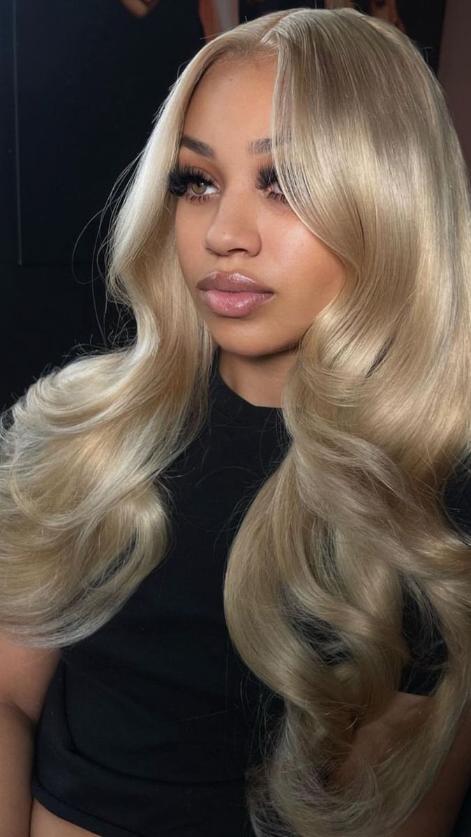 Frontal Wig Hairstyles, Blonde Lace Front Wigs, Dope Hairstyles, Hair Laid, Front Lace Wigs Human Hair, Baddie Hairstyles, Blonde Wig, Hair Inspo Color, Ash Blonde