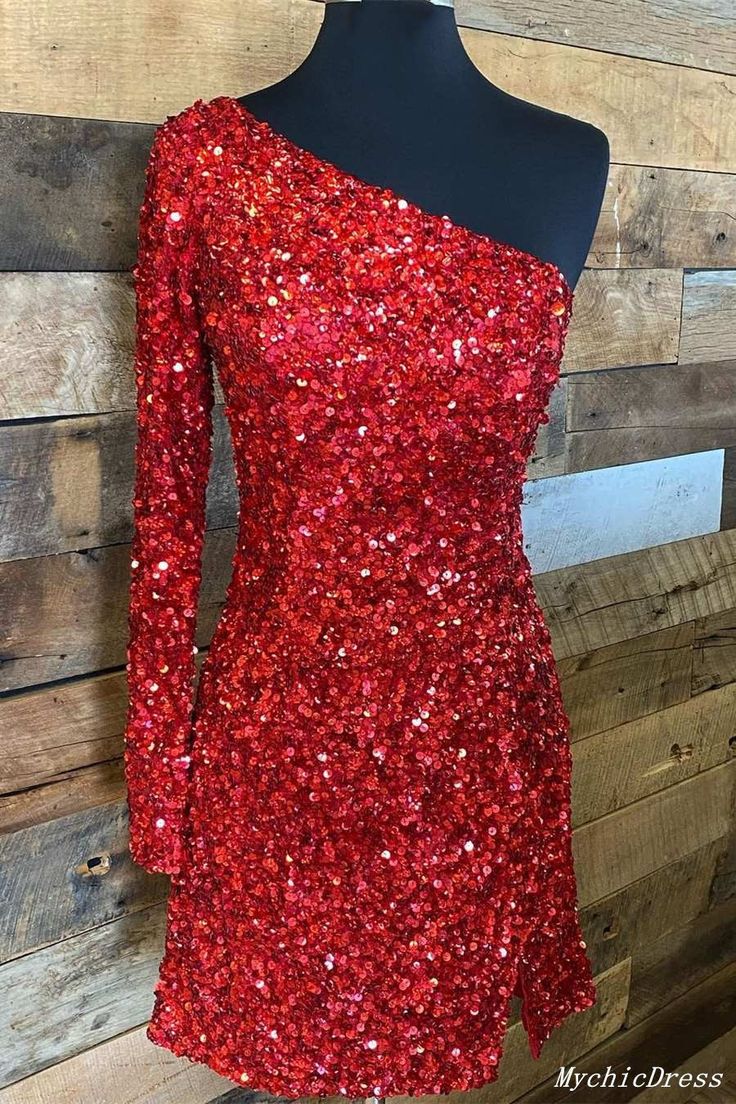 Burgundy Homecoming Dresses, Graduation Dresses, Sequin Prom Dresses, Party Dress Long Sleeve, Mini Party, Short Homecoming Dress, Short Cocktail Dress, فستان سهرة, Red Sequin