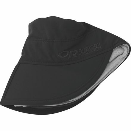 The 1. 8 ounce Outdoor Research Radar Pocket Cap packs small enough to put in your pocket and protects your head from the sun with its UPF 50+ rated sun protection. Outdoor Research also included water-resistant and quick-drying technology in the headband to increase comfort and moisture management on the trail. Grab the Radar Pocket Cap to eliminate the chance of a sun-burned head on your next hike. Waterproof Functional Visor Hat, Lightweight Black Hat With Uv Protection, Functional Black Hats For Outdoor, Functional Waterproof Visor Hat, Black Lightweight Hat With Uv Protection, Adjustable Black Visor For Outdoor, Black Hat With Uv Protection, Black Uv Protection Hat For Hiking, Durable Functional Black Hats