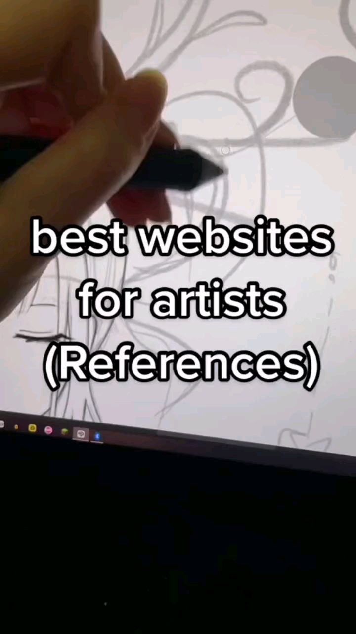 someone writing on a screen with the words best website for artists references