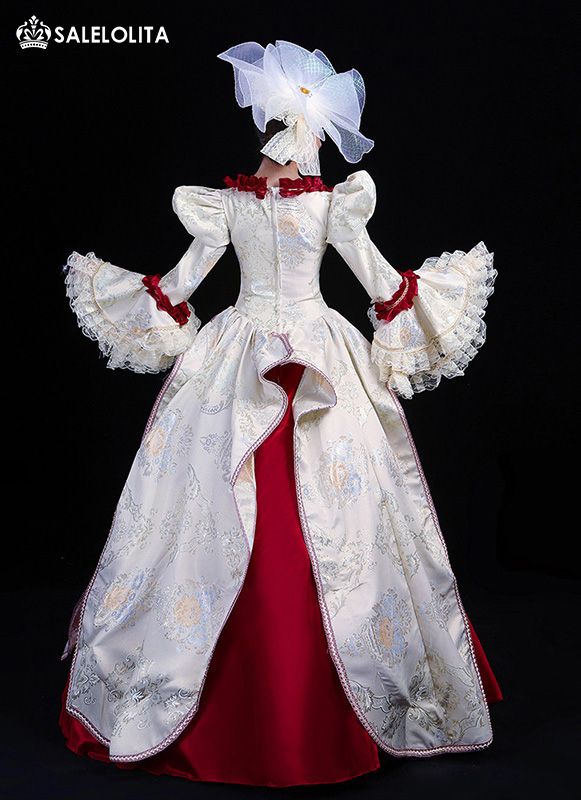 17 18th Century Rococo Marie Antoinette European Victorian Period Queen Marie Antoinette Dress Theatrical Reenactment Costume     Condition: Brand New   Color:  As Picture   Material: Satins And Lace   Silhouette: Ball Gown   Sleeve Length: Long Sleeve   Dresses Length:Floor-Length   Neckline: Square Collar   Decoration: Embroidery    Style: Vintage   Includes: Dress + Headwear Victorian Baroque Dresses For Costume Party, Victorian Baroque Dresses For Theater, Historical Baroque Fancy Dress, Rococo Historical Dress For Costume Party, Rococo Dress For Costume Party With Historical Design, Rococo Style Historical Dress For Costume Party, Baroque Historical Dress For Costume Party, Historical Baroque Costume Dress, Historical Victorian Dress For Costume Party