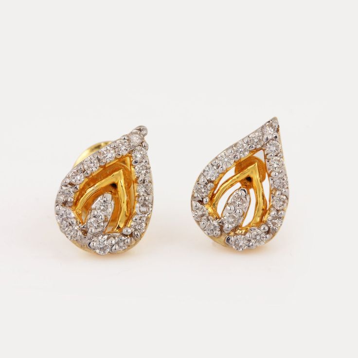 ⚫ This earrings made with natural diamonds in solid 14k yellow gold, ⚫ Solid 14k Yellow Gold Stud Earrings Pave Diamond Jewelry ⚫ Stud Earrings, Gold Earrings, Diamond Earrings, Fine Jewelry, Handmade Earrings ⚫ Special customize for mother's day, Anniversary, Birthday Gift, Valentine, Mother's Day Christmas. ⚫ Item Details: Gross Weight:- 2.191 Grams 14k Yellow Gold Weight:- 2.139 Grams Diamond Weight:- 0.26 Ct. Item Size:- 10 x 7 MM Item SKU:- AEOS-2023 Please let us know if you required in ot 14k Gold Classic Diamond Earrings With Elegant Design, Classic 14k Gold Diamond Earrings With Elegant Design, Teardrop Diamond Earrings With Elegant Design, Classic Diamond Cluster Earrings In Gold, Classic Gold Diamond Cluster Earrings, Hallmarked Pear-shaped Diamond Earrings For Anniversary, Elegant Teardrop Diamond Earrings Fine Jewelry, Pear-shaped Hallmarked Diamond Earrings For Anniversary, Classic Gold Diamond Earrings With Elegant Design