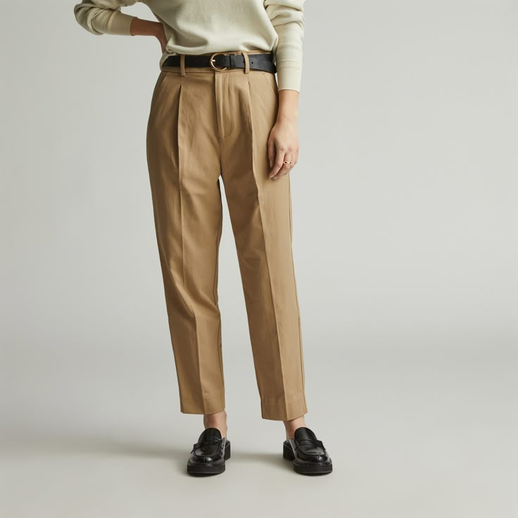 High Taper, Tencel Pants, Side Zip Pants, Drape Pants, Ash Brown, Blue Trousers, Tapered Trousers, Womens Pants, Tapered Pants