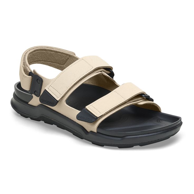 The BIRKENSTOCK Tatacoa - designed to bring Birkenstock comfort and support to your favorite trail and water based activities. These off-road ready sandals feature a direct attach PU footbed a rugged PU/TPU outsole for added traction and sturdy hook and loop closures for a secure fit. The upper is made from the skin-friendly hard-wearing synthetic material Birko-Flor®. Anatomically shaped PU footbed Upper: Birko-Flor® Futura Footbed lining: polyurethane (PU) Sole: light polyurethane sole (PU) De Non-slip Adjustable Sandals For Outdoor, Comfortable Sport Sandals With Ortholite Insole For Outdoor Activities, Comfortable Non-slip Hiking Sandals, Lightweight Sporty Sandals For Outdoor, Breathable Open Toe Sandals For Outdoor Activities, Breathable Open Toe Sandals For Outdoor, Lightweight Breathable Sandals For Outdoor Activities, Comfortable Non-slip Sport Sandals For Outdoor Activities, Casual Durable Sport Sandals For Outdoor