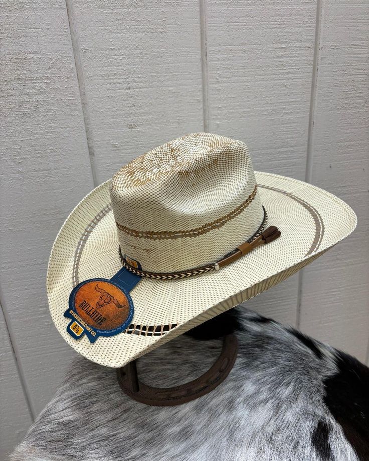 Bullhide Opening Shot 50X Natural Bangora Straw Cowboy Hat 5034-Painted Cowgirl Western Store Real Cowboys, Straw Cowboy Hat, Western Store, Cowgirl Western, Cowgirl Style, Horse Hair, Hat Band, Round Up, Cowboy Hat