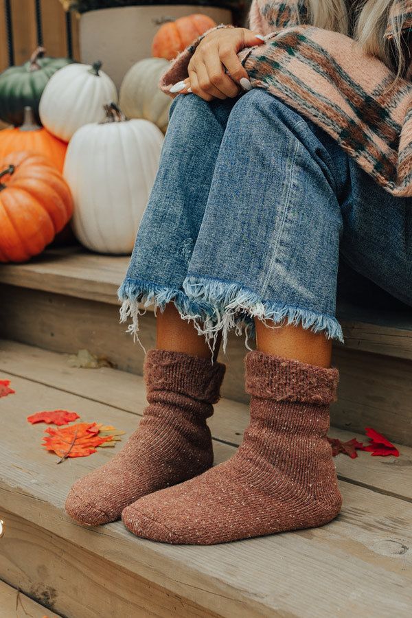 - Nothing is better than cozy socks and hot cider on a cool day! - Ultra warm thick material - Can be worn rolled - A fitted silhouette Fuzzy Socks Aesthetic, Fall Socks, Socks Party, Socks Aesthetic, Rustic Rose, Hot Cider, Ideal World, Cozy Season, Fuzzy Socks