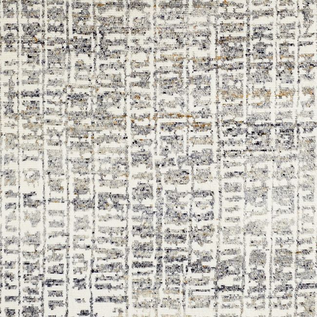 an area rug with many different colors and patterns on it, including black, white and grey