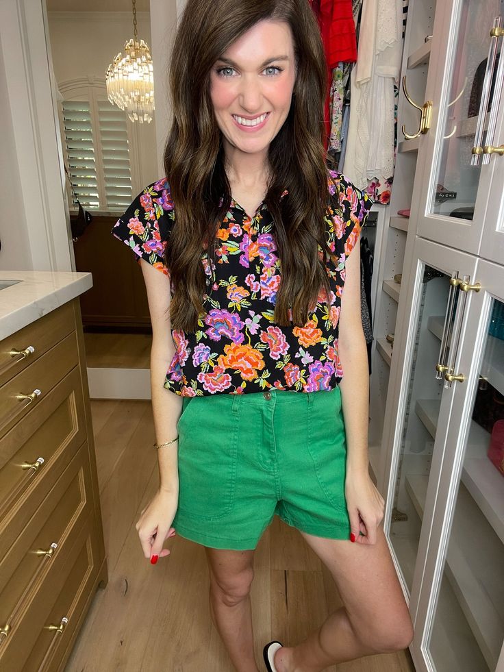 Get ready to make a statement with our High Energy Green Denim Shorts! The perfect shade of green that works with any outfit that needs a little pop of color, these shorts are both comfortable and fashionable. You'll love them so much, they'll become your new favorite pair! Trust us, we're passionate about these colored denim shorts. Shorts are 14” in length. Inseam measures 3.5”. Measurements taken on a small. Fabric has stretch. These fit true to size through the waist with stretch throughout Green Denim Shorts, Colored Denim Shorts, Skirt Extender, Deodorant Stains, Scarf Hat, High Energy, Colored Denim, Hat Hairstyles, Shades Of Green