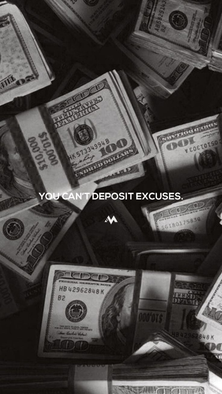 many stacks of money with the words you can't deposit excesses