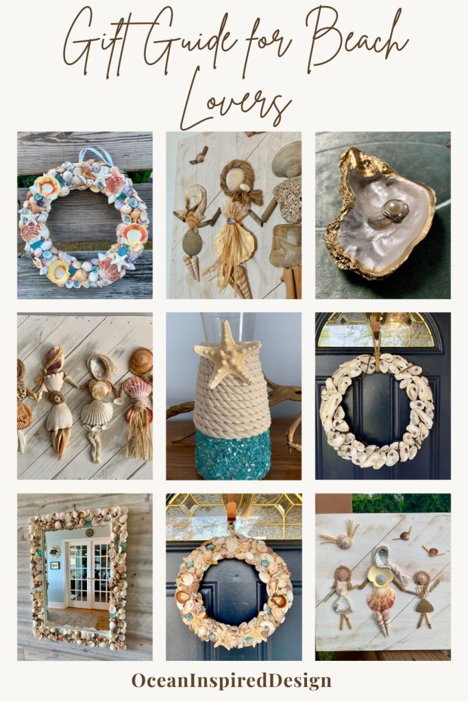 a collage of pictures with the words gift guide for beach lovers written below it