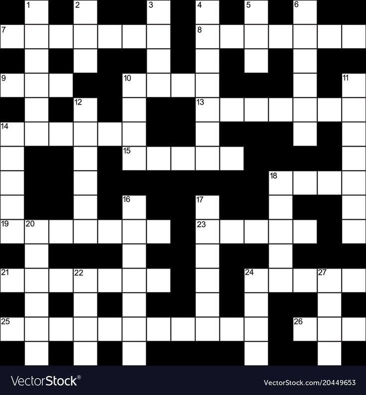 a crossword puzzle that is black and white