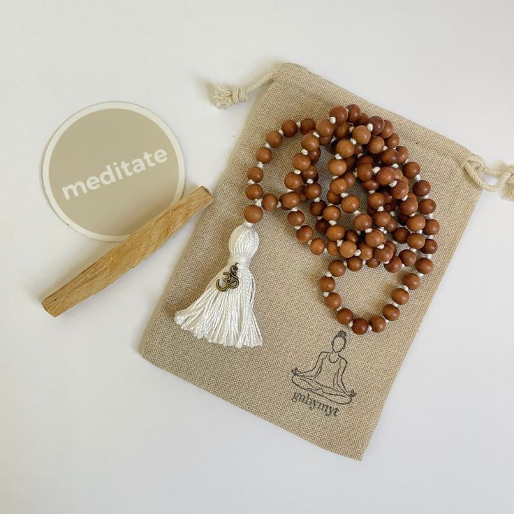 Calm The Nervous System, Sandalwood Mala, White Png, Focus Your Mind, Knotted Mala, Closer To God, Buddhist Traditions, Beads Mala, Improve Concentration