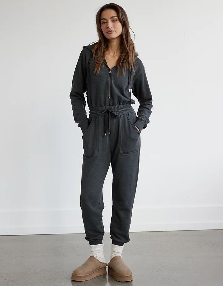 AE Fleece Jumpsuit Sporty Relaxed Fit Jumpsuits And Rompers For Loungewear, Comfortable Cotton Loungewear Jumpsuits And Rompers, Comfortable Cotton Jumpsuits And Rompers For Loungewear, Cotton Jumpsuits And Rompers For Loungewear, Cotton Athleisure Jumpsuits And Rompers For Loungewear, Casual Fall Loungewear Jumpsuits And Rompers, Casual Fall Jumpsuits And Rompers For Loungewear, Sporty Cotton Jumpsuits And Rompers For Loungewear, Cotton Athleisure Jumpsuits For Leisure