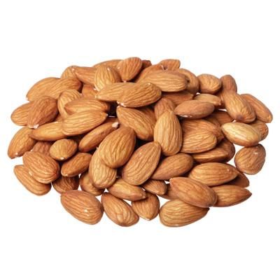 almonds on a white background