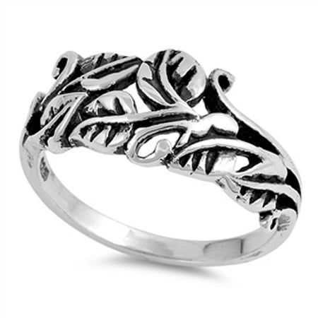 Oxidized Leaf Filigree Floral Tree Ring .925 Sterling Silver Band Jewelry Female Male Unisex Size 6 All our silver jewelry is crafted from .925 silver also commonly referred to as sterling silver. Sterling silver is the standard for beautiful high-quality silver jewelry and can not be replicated by lower priced silver plated jewelry. It is 92.5% pure silver, mixed with alloys to add strength and durability to stand the test of time. We promise superior service which includes fast shipping, great communication, and Walmart's refund policy. Keep your fine jewelry shiny and elegant by storing it properly. Jewelry needs to be stored in a dry area, preferably away from air in a jewelry box or plastic bag. Avoid exposure to harsh chemicals. Use a polishing cloth to remove tarnish build-up over t Leaf Filigree, Byzantine Rings, Floral Tree, Tree Ring, Tree Rings, Female Male, Band Jewelry, Silver Plated Jewelry, 925 Jewelry