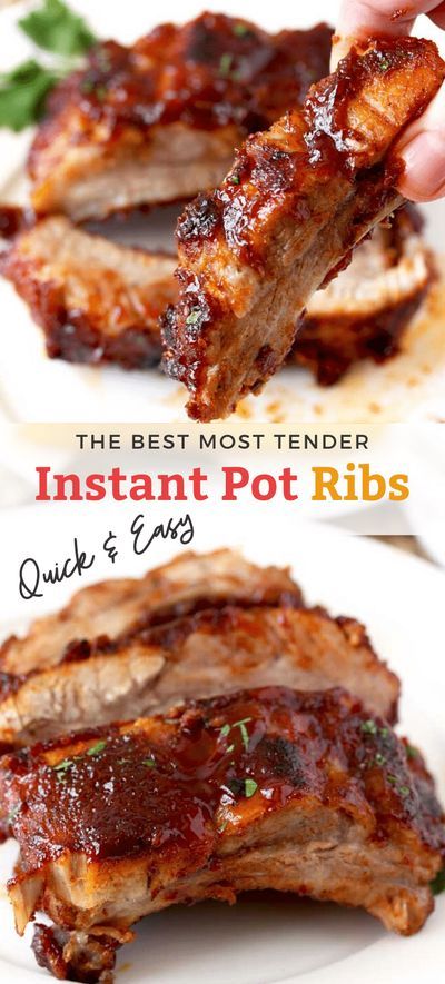 the best most tender instant pot ribs quick and easy recipe for bbq or pork