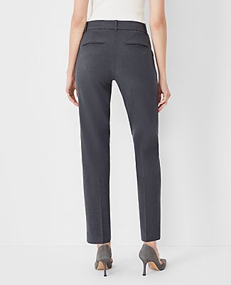 Formerly known as the straight pant, our sophisticated and timeless straight-leg pant has a classic lean fit for a chic, structured silhouette - made in seasonless stretch fabric for a refined, streamlined fit. Front zip with double hook-and-bar closure. Belt loops. Front off-seam pockets. Back besom pockets. Shop all Seasonless Stretch Suiting,Leg Shape:Leg Shape: Straight – a leg-skimming shape with tailored, timeless versatility,Rise:Mid rise: sits 2 1/4" below natural waist,Imported:Imported,Fit:Fit: Tailored & fitted,Length:Full length: 31" inseam with 16 1/4" leg opening,Fabrication:68% Polyester, 29% Viscose, 3% Spandex,Garment Care:Machine Washable The Straight Pant in Seasonless Stretch by Ann Taylor Size regular - 10 Modern Charcoal Women's Regular, Straight, Suit, Pants, Pants, Elegant Stretch Dress Pants Straight Fit, Elegant Straight Stretch Dress Pants, Elegant Stretch Straight Dress Pants, Elegant Straight Pants For Work, Elegant Slim Fit Straight Pants, Elegant Straight Fitted Pants, Chic Straight Dress Pants For Office, Elegant Straight Dress Pants In Elastane, Straight Dress Pants For Fall Workwear