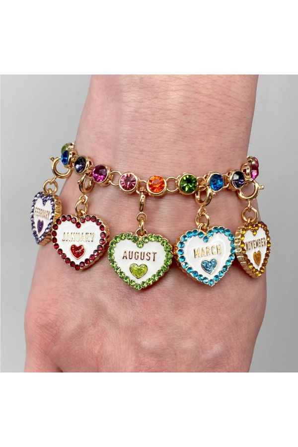 Personalize the perfect gift that tells their story with a CHARM IT! March Birthstone Charm! Add this charm to any CHARM IT! bracelet or necklace and customize her collection! features & materials Swivels Enamel, Glass, Base Metal WARNING: Choking Hazard - Small parts. Not for children under 3 years. Multicolor Metal Jewelry For Anniversary, Metal Crystal Bracelet For Gift, Friendship Dangle Jewelry With Removable Charms, Multicolor Charms Jewelry For Birthday, Multicolor Heart Charm Jewelry For Anniversary, Personalized Multicolor Jewelry For Friendship, Multicolor Charm Jewelry For Birthday, Metal Crystal Bracelet With Charms For Gift, Personalized Multicolor Friendship Jewelry