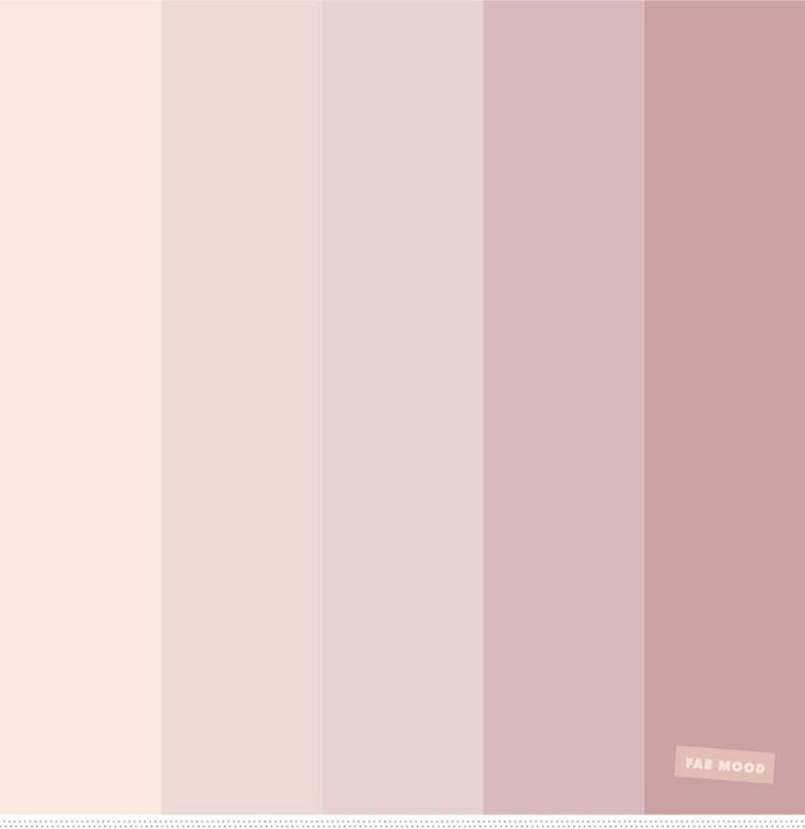 the color palette is pale pink and has two different shades, one in light brown