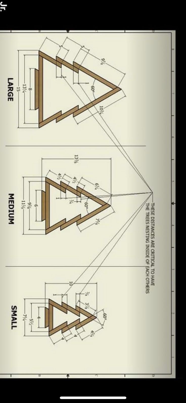 the diagram shows how to make an upside down table with measurements for each side and top