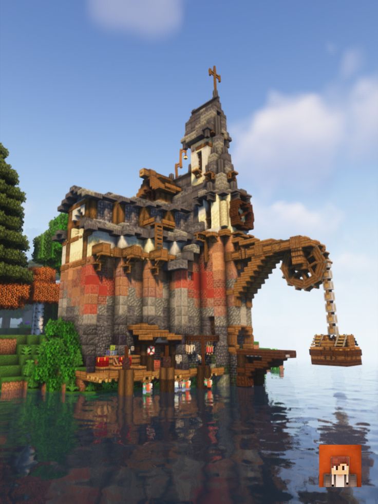 I built this on a modded survival server with the create mod. The texture pack I use is 'Stay True' and shaders 'complementary shaders' #Minecraft #MinecraftBuilds #MinecraftHouse #minecraftbuildingideas #MinecraftVictorian #MinecraftBase #victorian Steampunk Minecraft Builds Easy, Minecraft One Piece Build, Pirate House Minecraft, Fish House Minecraft, Minecraft Create Mod Ideas, Warped Wood House Minecraft, Minecraft Nordic House, Minecraft Factory Design, Minecraft Create Mod Builds