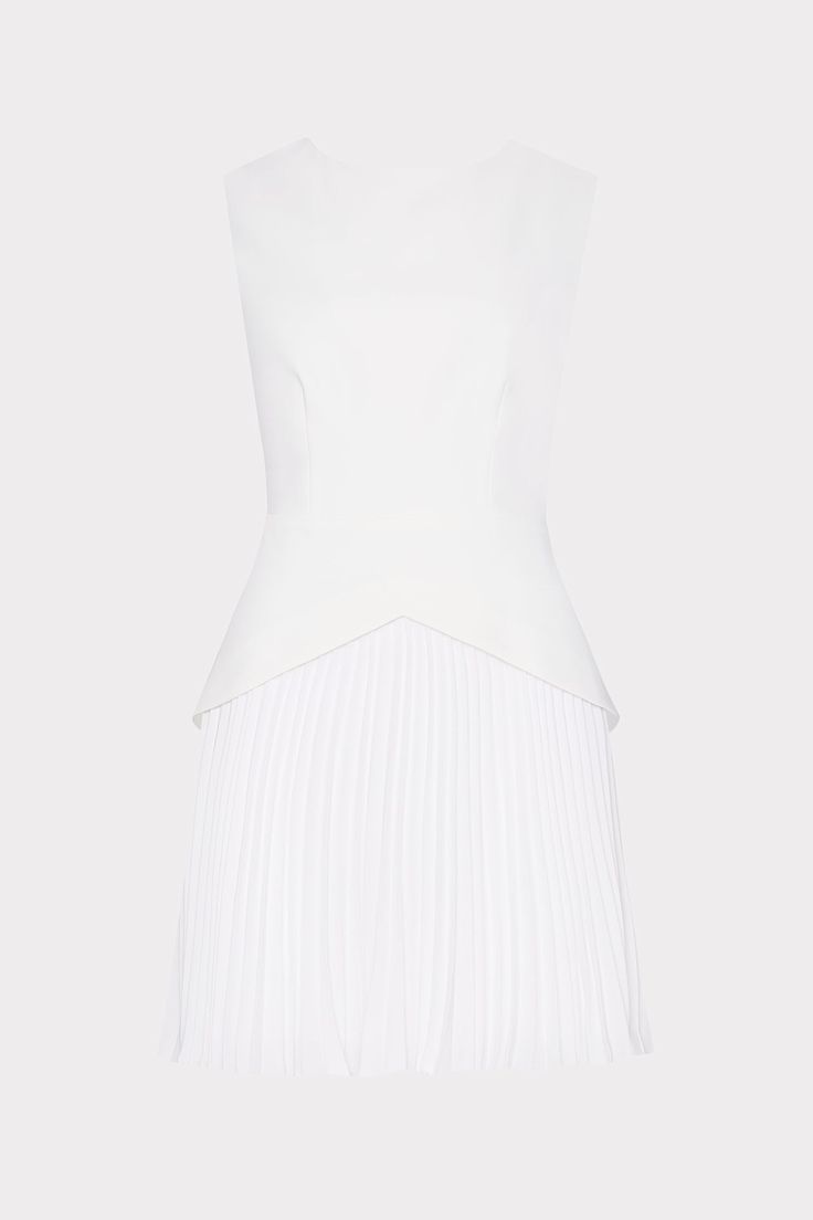 Minimal and versatile, the Haddy dress is just as suited for work as it is for cocktails. It has an extended bodice that hits the waistline in a flattering v-shape, giving way to a signature pleated chiffon mini skirt. Chiffon Mini Skirt, Church Wedding Dress, Pleated Chiffon Skirt, Pleated Chiffon, Pleated Mini Dress, Maxi Dress Cocktail, Cocktail Evening Dresses, Denim Coat Jacket, Chiffon Skirt