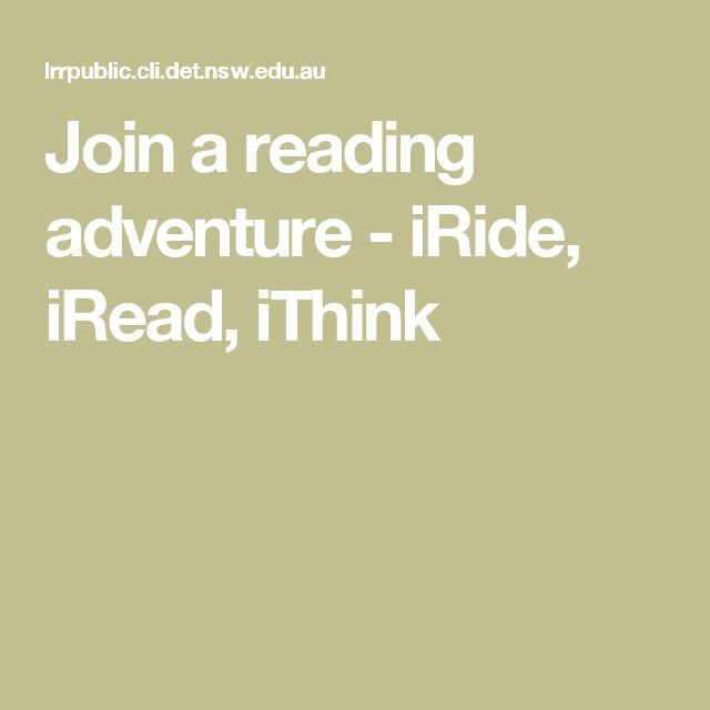 the words join us to join and join for reading adventure - ride, read, think