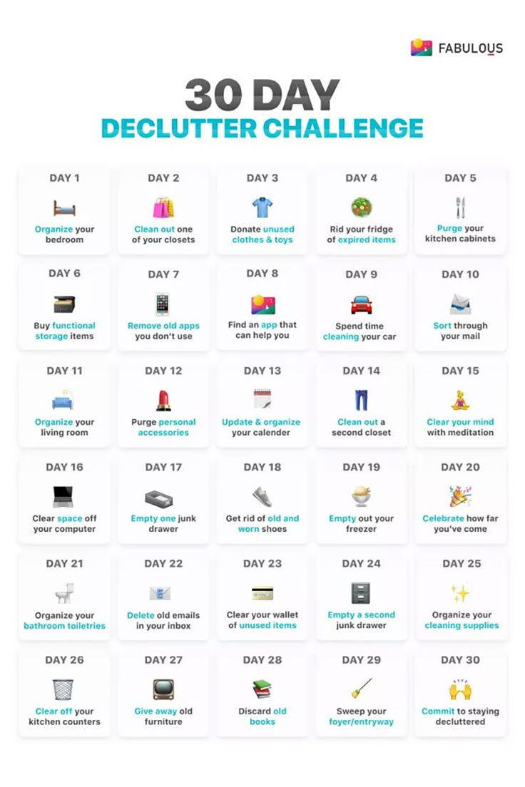 the 30 day declutter challenge is here