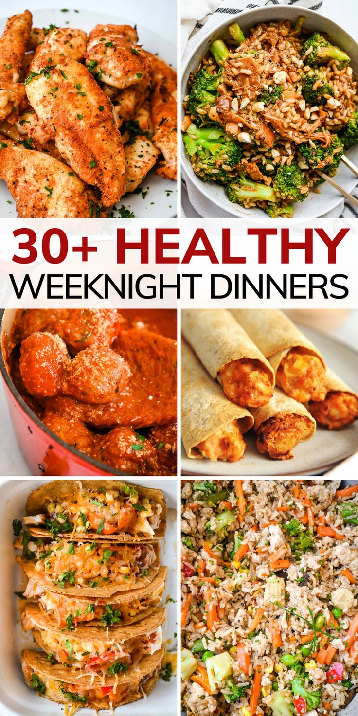 30 easy weeknight dinner ideas that are perfect for the whole family to enjoy and eat