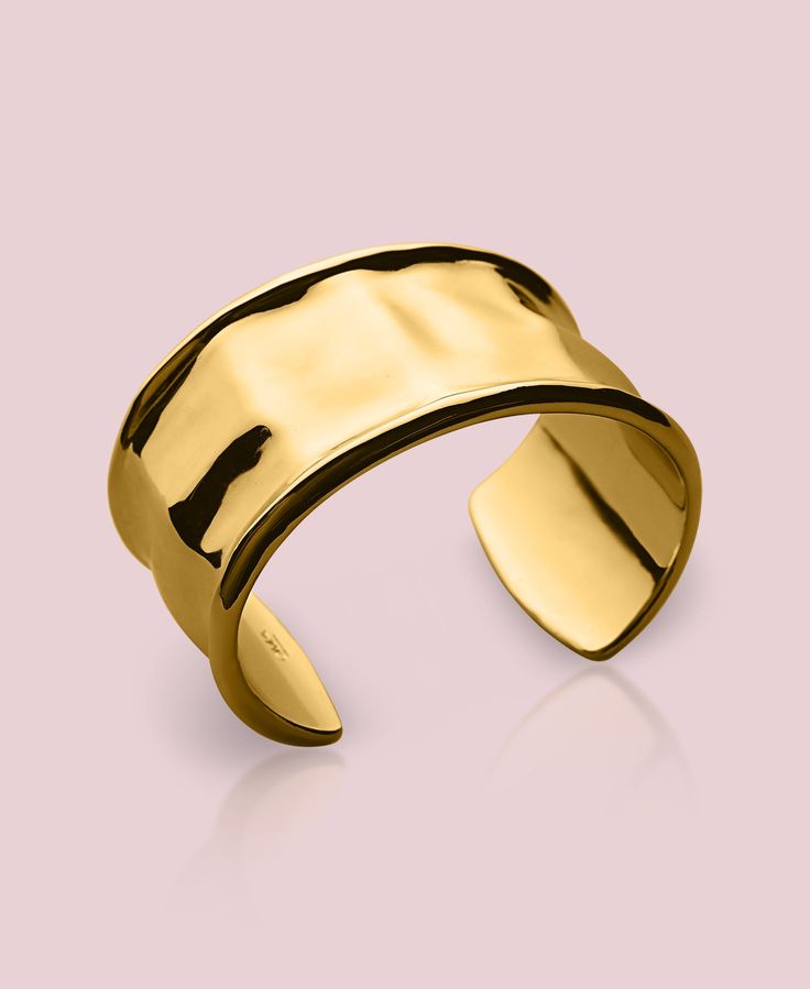 Classic Gold Cuff Bracelet With Oyster Detail, Gold-plated Polished Cuff Bracelet For Formal Occasions, Luxury Gold Bracelet With Open Band, Gold Fusion Bangle For Formal Occasions, Formal Gold Plated Cuff Bracelet With Polished Finish, Elegant Silver Gold-plated Cuff Bracelet, Formal Gold-plated Polished Cuff Bracelet, Luxury Gold Open Band Bracelet, Elegant Matte Gold Bracelets For Formal Occasions