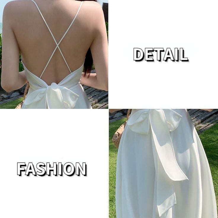 Women Dress Summer Spaghetti Strap Long Party Elegant Sundress Very Soft Fashion White Simple Beachwear Sexy Pure Vestidos Solid Summer Dress With Built-in Bra, Summer Chiffon Dress With Tie Straps, Elegant Sling Suspender Dress For Vacation, Elegant Strappy Backless Dress For Summer, Sleeveless Beach Maxi Dress With Built-in Bra, Elegant Strappy Backless Summer Dress, Fitted Beach Suspender Sling Dress, Fitted Sling Suspender Dress For Beach, Vacation Sundress With Spaghetti Straps And Built-in Bra