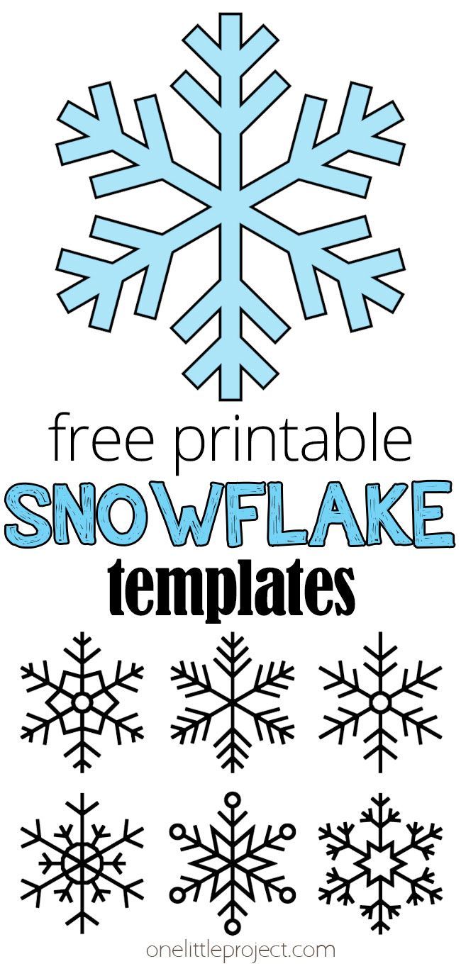 the free printable snowflake templates are perfect for kids and adults to use