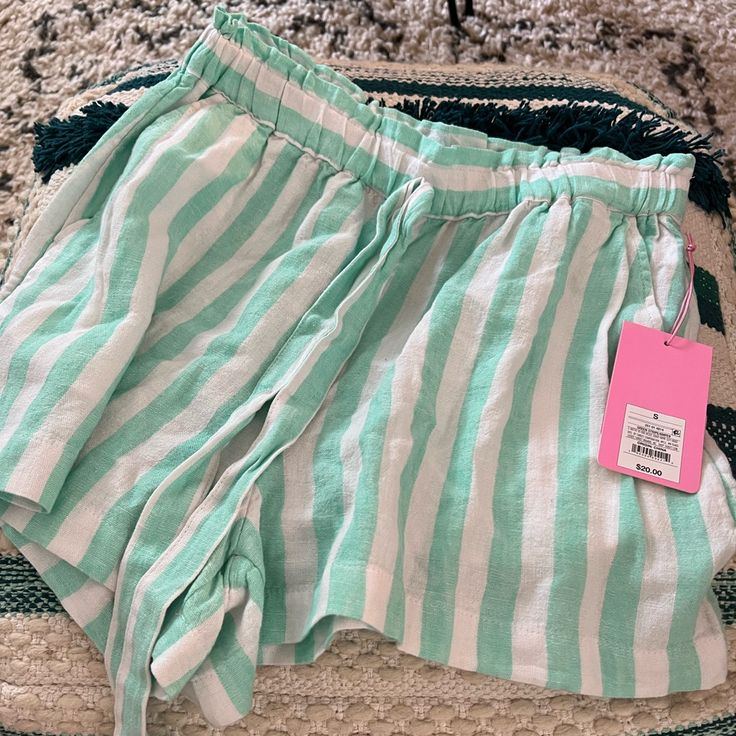 Stoney Clover Lane By Target Shorts In Mint Green And White Stripes! Size Small, Brand New With Tags. Just Trying To Make What I Paid For Them Trendy Green Vacation Shorts, Trendy Green Shorts For Vacation, Cute White Vacation Pajama Shorts, Cute White Pajama Shorts For Vacation, Cute White Shorts With Elastic Waistband, Green Casual Pajama Shorts For Summer, Casual Green Pajama Shorts For Summer, Cute Loungewear Shorts For Spring, Trendy Green Shorts For Beach