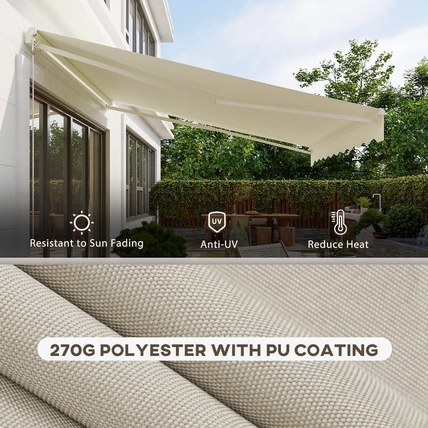 an image of a white patio awning