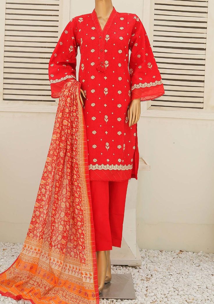 Make Your Party Occasions More Overwhelming With This All New Ready Made Embroidered Cotton Suit From The Brand Bin Saeed. Embroidered Cotton Kameez. Embroidery, and Digital Printed Work. Cotton Plain Trouser. Digital Printed Dupatta. 100% Original From The Brand. Color: There might be slight color variation due to lighting and flashes while the photo shooting. The color may also vary because of different screen resolutions. Wash Care: Dry Clean Only. Readymade Saree, Printed Dupatta, Pakistani Dress Design, Pakistani Designers, Clothing Websites, Beautiful Saree, Lehenga Choli, Salwar Suits, Ready Made