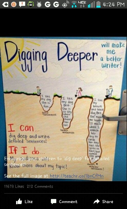 a bulletin board with writing on it that says digging deeper