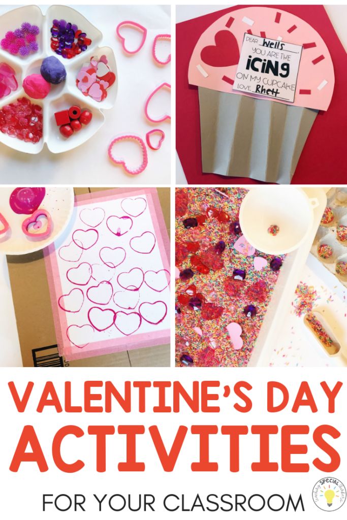 valentine's day activities for your classroom with the title overlay that reads valentine's day activities for your classroom