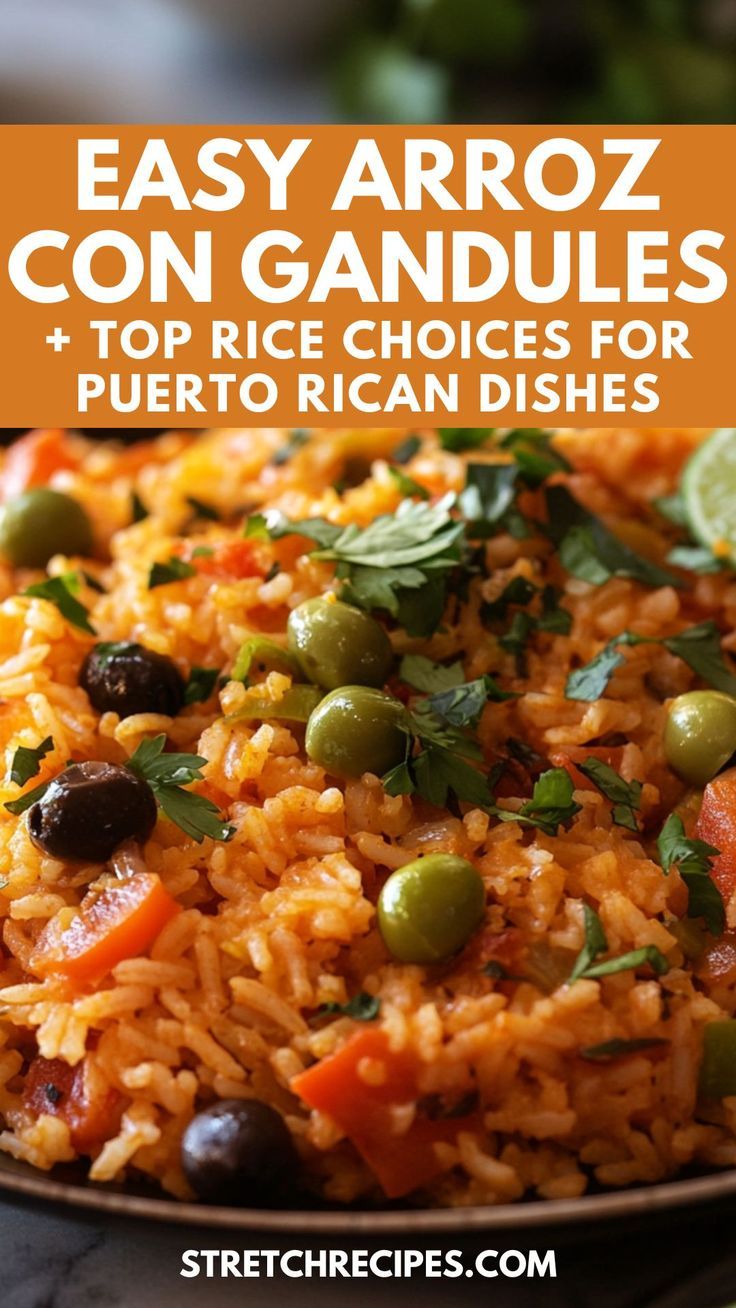 easy arroz con candules and rice choices for puerto rican dishes